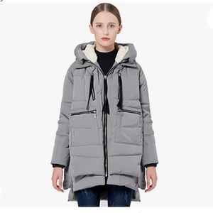 Orolay size x small gray down jacket